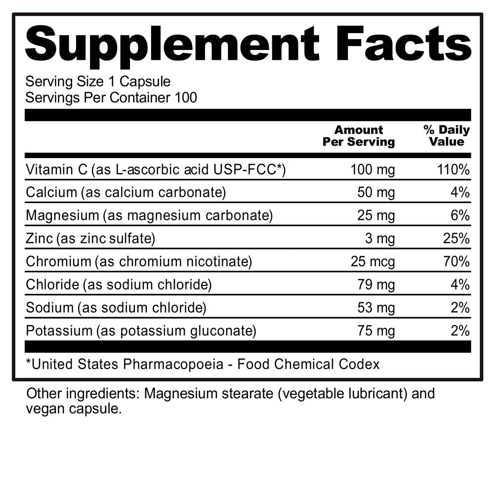 NutriBiotic Essential Electrolytes 100 caps