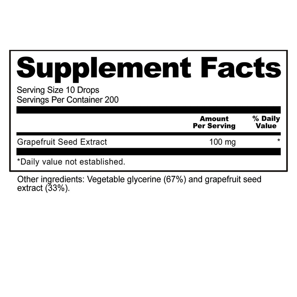 GSE Grapefruit Seed Extract Liquid Concentrate. 2 oz.