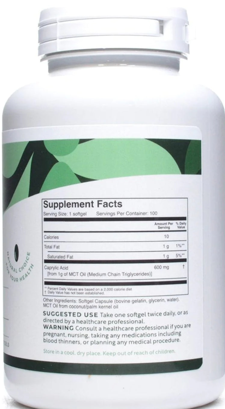 Caprylic Acid-100 softgels