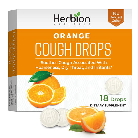 Herbion Orange Cough Drops (Sugar Free with STEVIA)