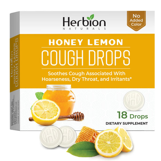 Herbion Cough Drop-Sugar free Honey Lemon.-18 ct.