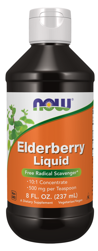 NOW Elderberry Liquid 8 FL. OZ.