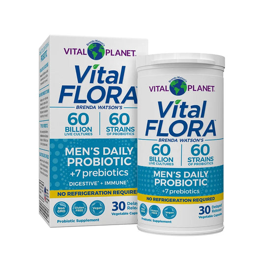 Vital Flora Men's Daily Probiotic -30 caps.