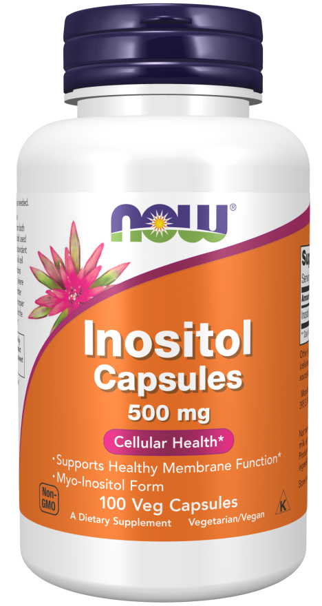 NOW Inositol Capsules 500 mg