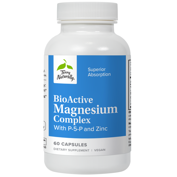 BioActive Magnesium Complex With P-5-P and Zinc by Terry Naturally