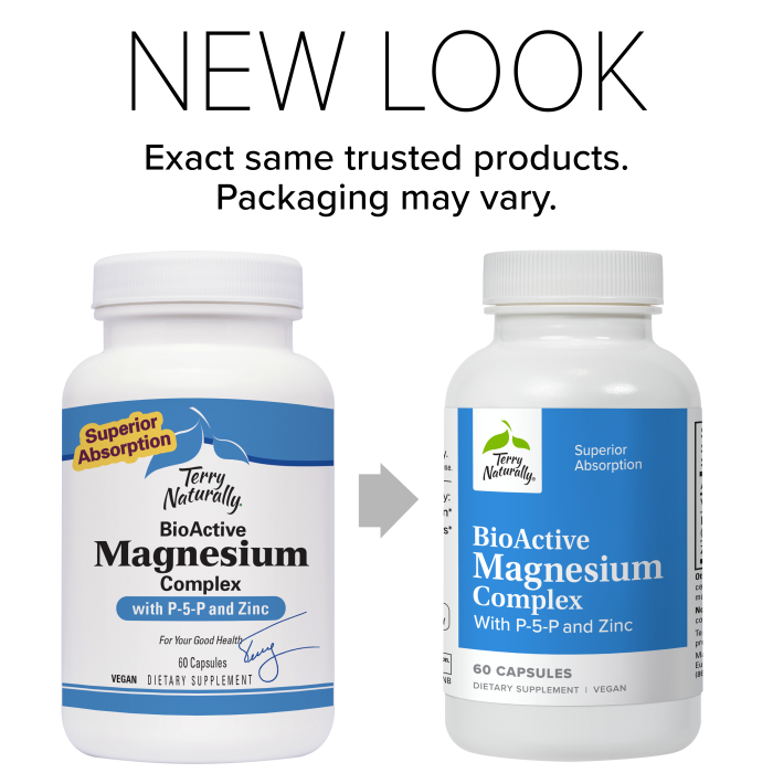 BioActive Magnesium Complex With P-5-P and Zinc by Terry Naturally