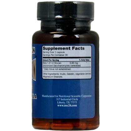 Beta Glucan NSC-24 ORIGINAL FORMULA 30CAPS - 3MG