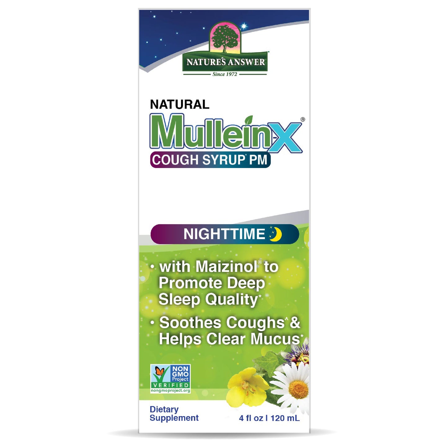 Natural MulleinX Cough Syrup PM (Nighttime)