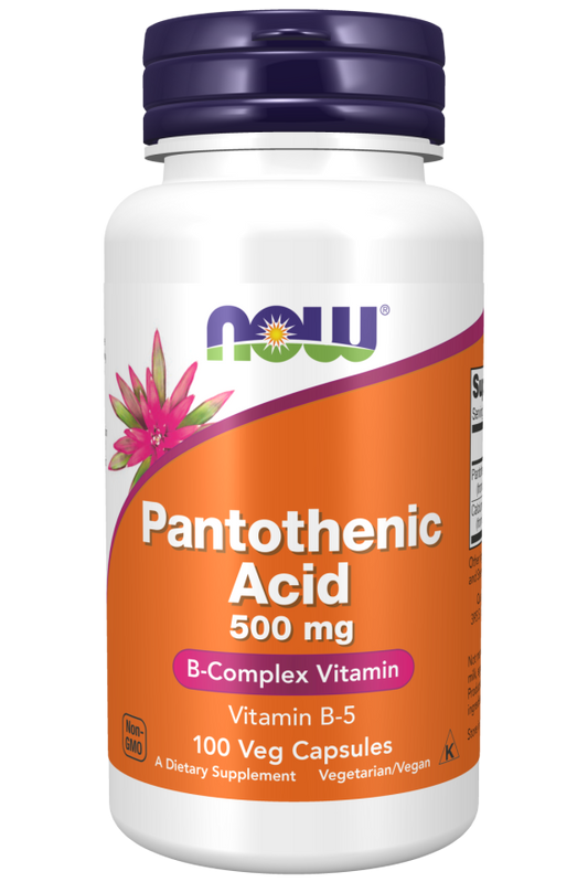 Pantothenic Acid 500 mg Veg Capsules