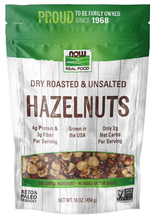 Hazelnuts, Dry Roasted & Unsalted