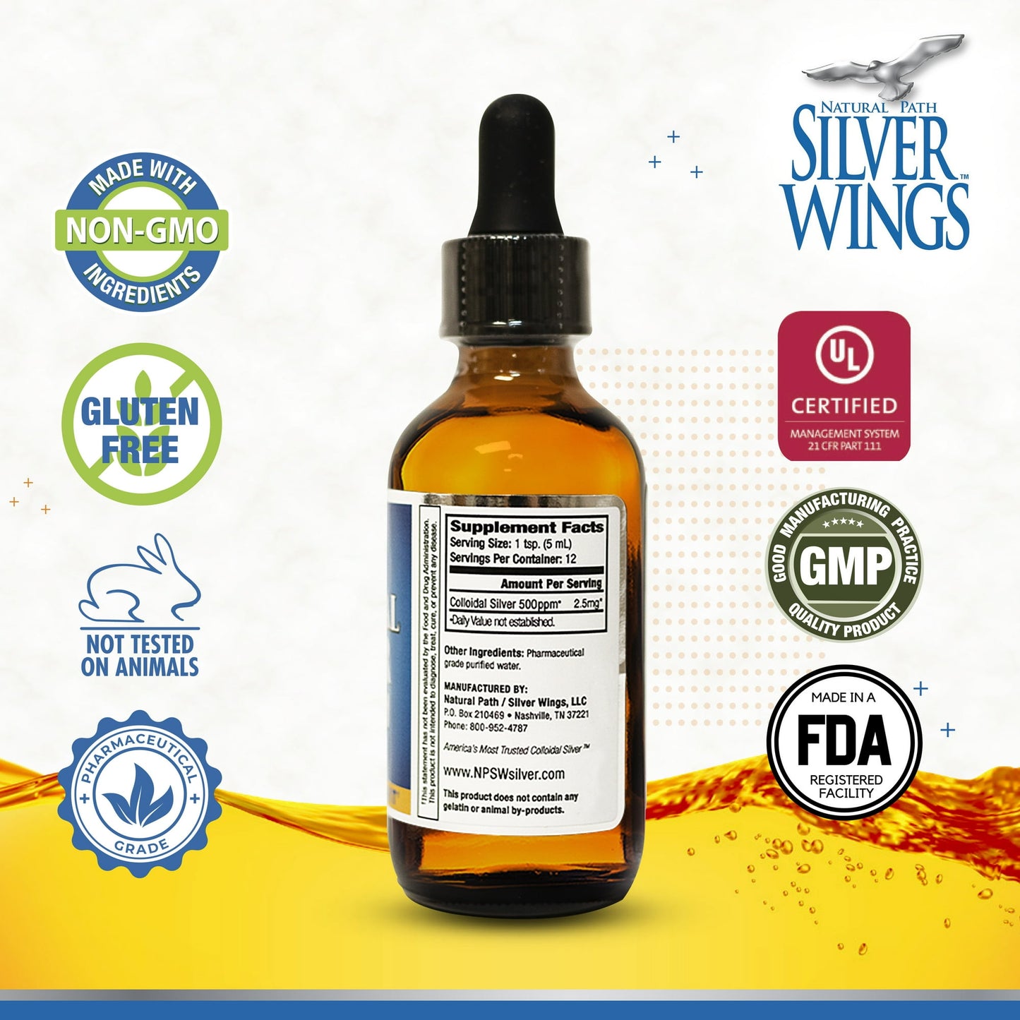COLLOIDAL SILVER (IMMUNE SUPPORT) 500 PPM