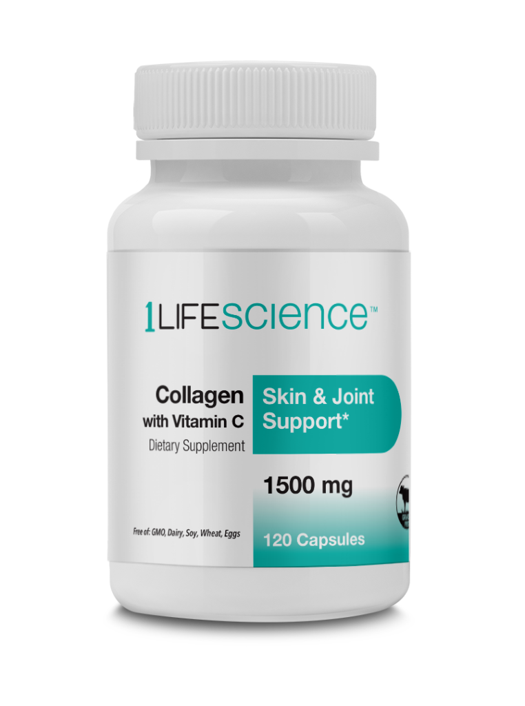 Collagen with Vitamin C (Skin & Joint Support) by 1LifeScience