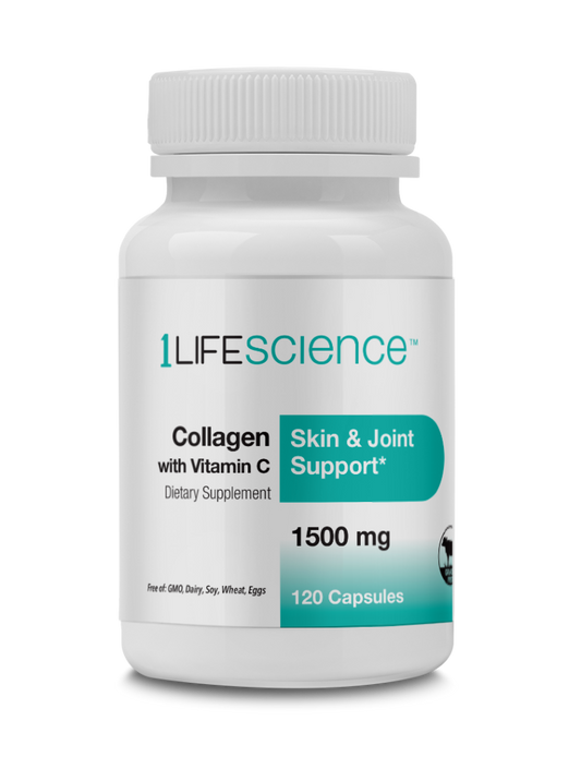 Collagen with Vitamin C (Skin & Joint Support) by 1LifeScience