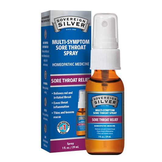 Multi-Symptom Sore Throat Spray by Sovereign Silver