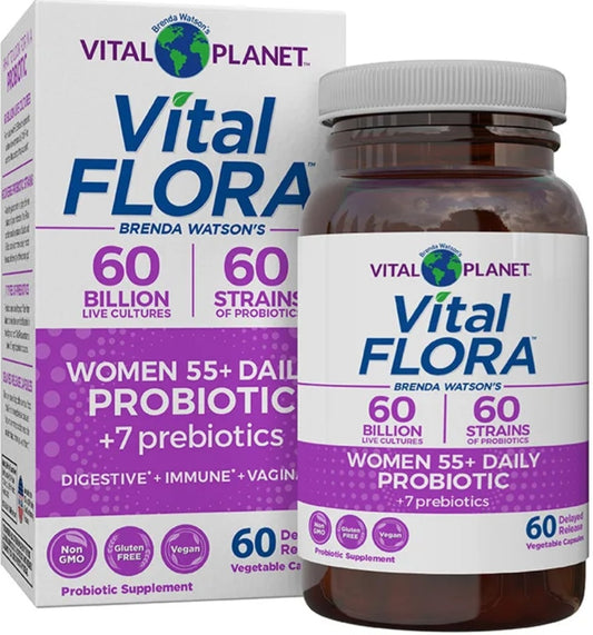 Vital Flora Women Daily 55+ Probiotic - 60 cap.