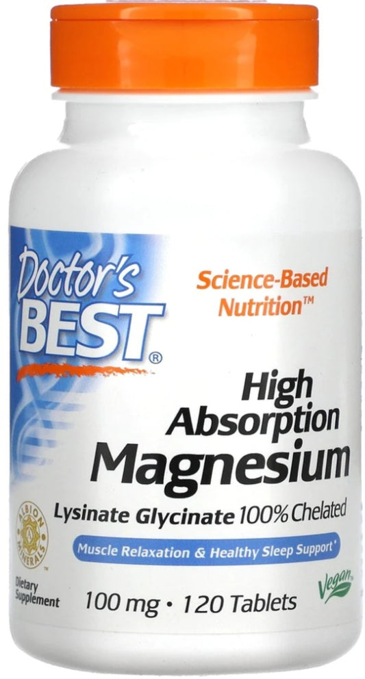 Doctor's Best Magnesium 100mg High Absorption