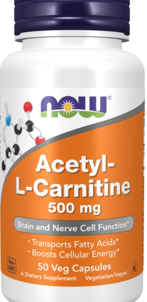 Acetyl-L-Carnitine 500 mg Veg Capsules